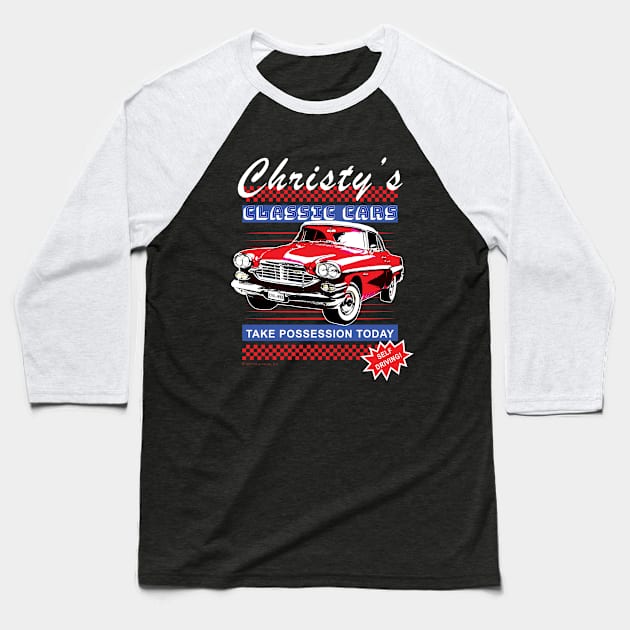 Christy's Classic Cars Baseball T-Shirt by Daily Detour